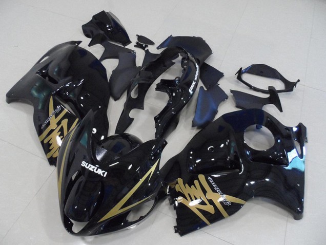 1996-2007 Schwarz und Gold Aufkleber GSXR 1300 Hayabusa Motorrad Verkleidung