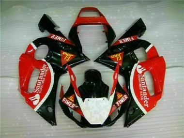 1998-2002 Rot Schwarz YZF R6 Motorrad Verkleidung