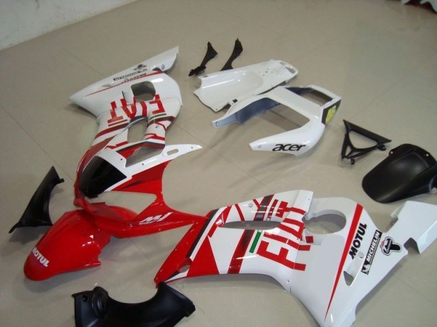 1998-2002 Weiß Rot Fiat Motul Acer YZF R6 Motorrad Verkleidung