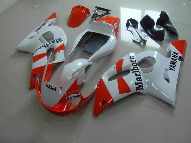 1998-2002 Weiß Rot Marlboro YZF R6 Motorrad Verkleidung