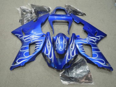 2000-2001 Blau weiße Flamme YZF R1 Motorrad Verkleidung