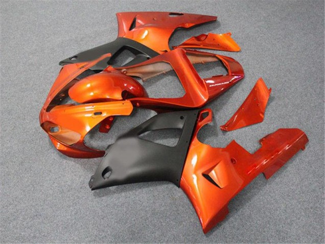 2000-2001 Orange Schwarz YZF R1 Motorrad Verkleidung