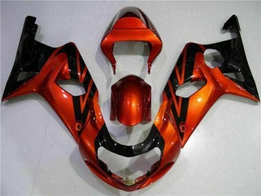 2000-2002 Orange Schwarz GSXR 1000 Motorrad Verkleidung