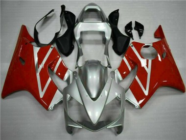 2001-2003 Rot Silber CBR600 F4i Motorrad Vollverkleidung