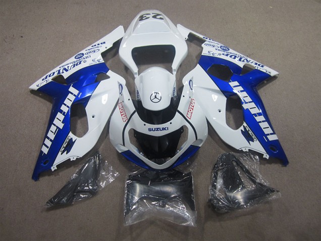 2001-2003 Weiß Blau Motul GSXR 600 Motorrad Verkleidungen