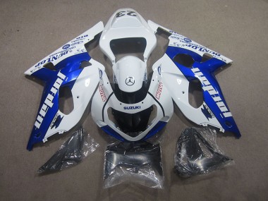 2001-2003 Weiß Blau Motul GSXR 750 Motorrad Verkleidung