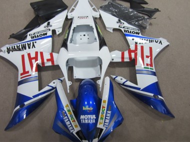 2002-2003 Blau Weiß Motul Fiat YZF R1 Motorrad Verkleidung