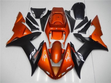 2002-2003 Orange Schwarz YZF R1 Motorrad Verkleidung