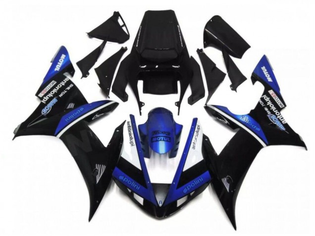 2002-2003 Schwarz Blau YZF R1 Motorrad Verkleidung