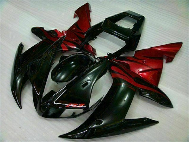 2002-2003 Schwarz Rot YZF R1 Motorrad Verkleidungen