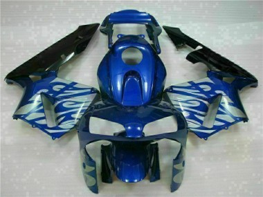 2003-2004 Blau mit silberner Flamme CBR600RR Motorrad Verkleidung