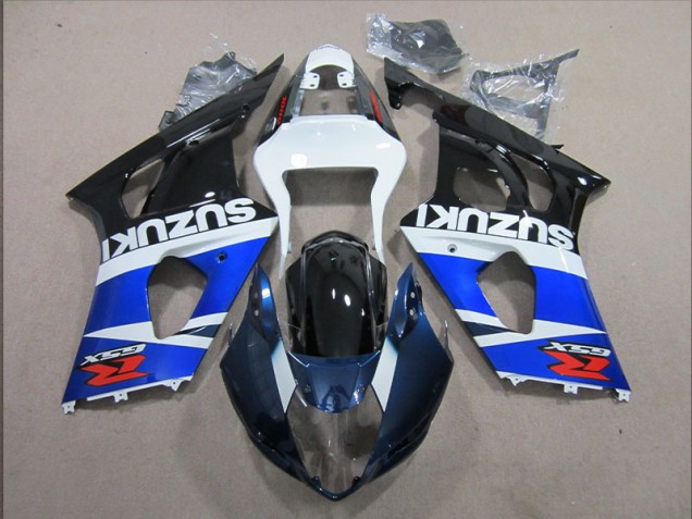 2003-2004 Blau weißer Aufkleber GSXR 1000 Motorrad Verkleidung