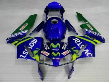 2003-2004 Blaugrün Movistar Castrol CBR600RR Motorrad Verkleidung