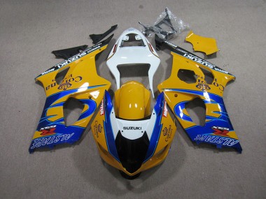 2003-2004 Gelb Blau Corona Extra GSXR 1000 Motorrad Verkleidung