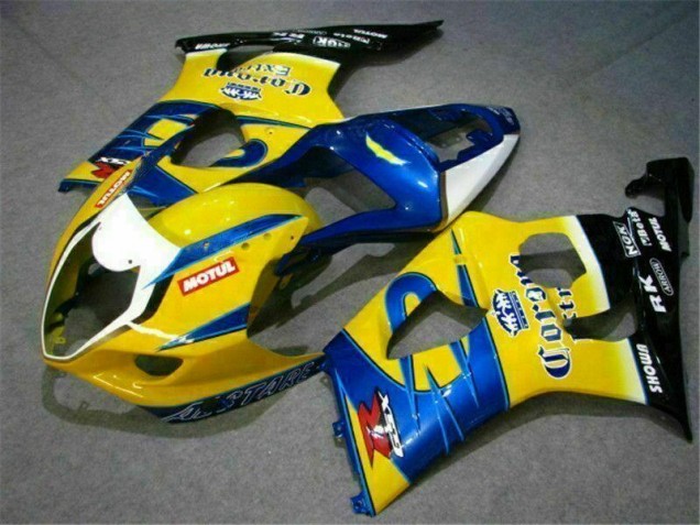 2003-2004 Gelb Blau GSXR 1000 Motorrad Verkleidung