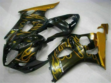 2003-2004 Gold Schwarz GSXR 1000 Motorrad Verkleidung