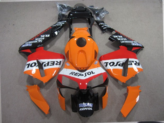 2003-2004 Orange Schwarz Repsol CBR600RR Motorrad Verkleidung