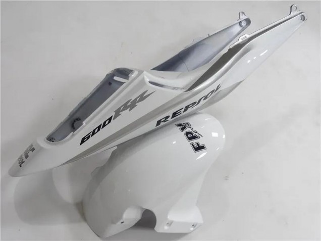 2003-2004 Silber Weiß Schwarz Repsol CBR600RR Motorrad Verkleidung