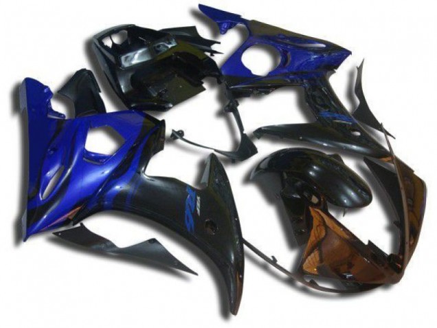 2003-2005 Blau Flamme YZF R6 Motorrad Verkleidung