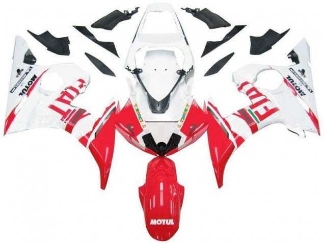 2003-2005 Weiß Rot Fiat YZF R6 Motorrad Verkleidung