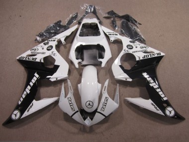 2003-2005 Weiß Schwarz YZF R6 Motorrad Verkleidungen