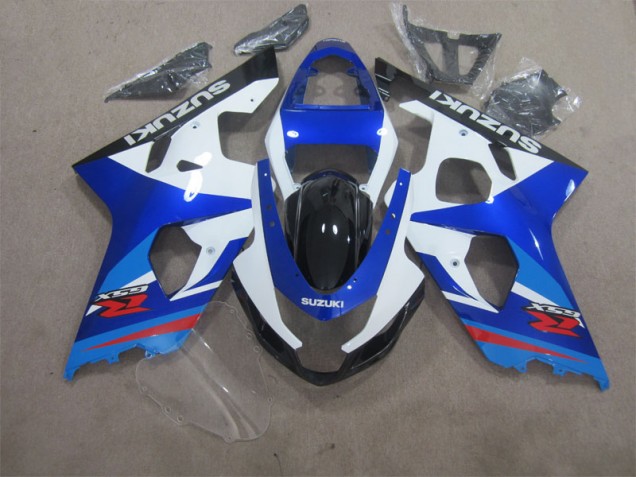 2004-2005 Blau Weiß GSXR 600 Motorrad Verkleidungen