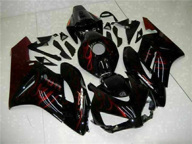 2004-2005 Rot Flamme Schwarz CBR1000RR Motorrad Verkleidung