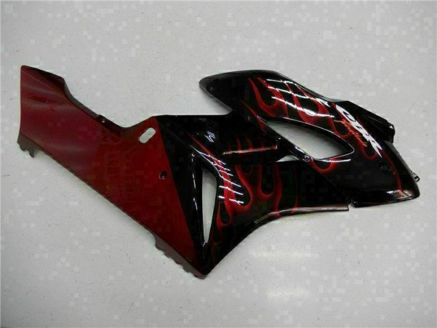 2004-2005 Rot Flamme Schwarz CBR1000RR Motorrad Verkleidung