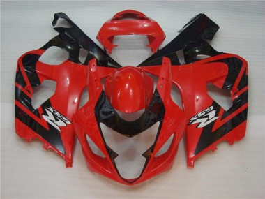 2004-2005 Rot Schwarz GSXR 600/750 Motorrad Verkleidungen