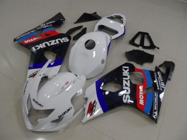 2004-2005 White Blau Motul GSXR 750 Motorrad Verkleidung