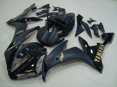 2004-2006 Schwarz Mattgold YZF R1 Motorrad Verkleidung