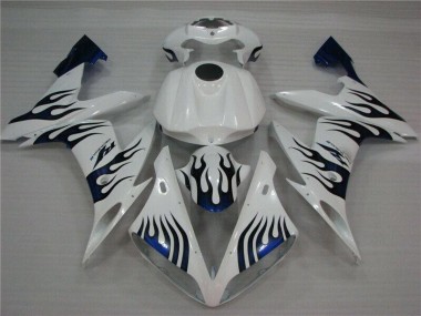 2004-2006 Weiß Blau Flamme YZF R1 Motorrad Verkleidung