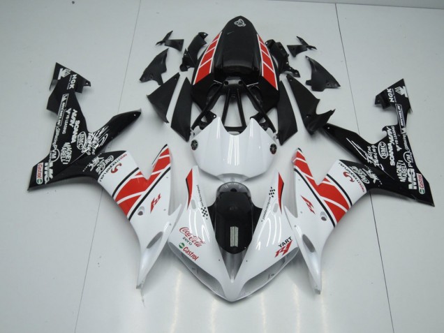 2004-2006 Weiß Schwarz Aufkleber YZF R1 Motorrad Verkleidung