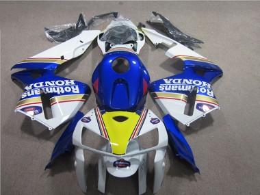 2005-2006 Blau Weiß Rothmans CBR600RR Motorrad Verkleidung