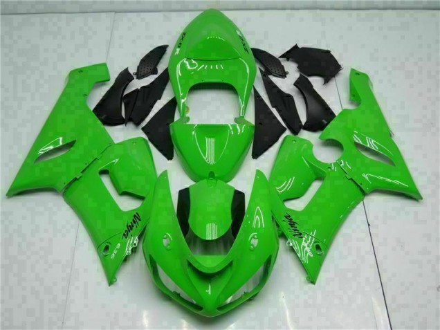 2005-2006 Grün ZX6R Motorrad Vollverkleidung & Plastik