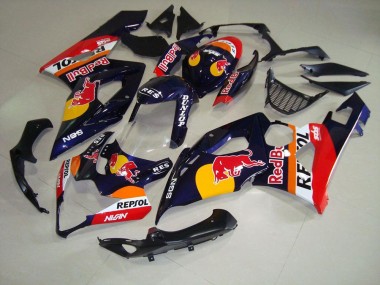 2005-2006 Rot Bull Repsol GSXR 1000 Motorrad Verkleidung