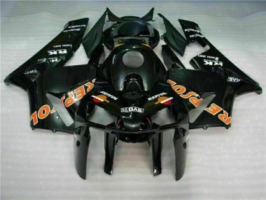 2005-2006 Schwarz Repsol CBR600RR Motorrad Verkleidung