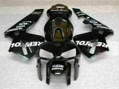 2005-2006 Schwarz Repsol CBR600RR Motorrad Verkleidungen