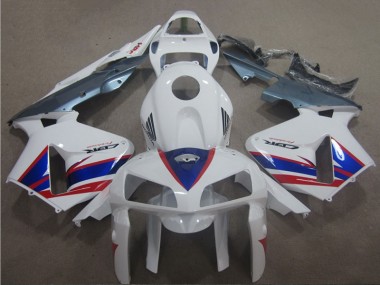 2005-2006 Weiß Blau Rot CBR600RR Motorrad Verkleidung