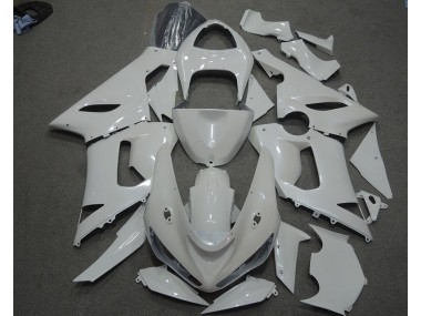 2005-2006 Weiß ZX6R Motorrad Verkleidung
