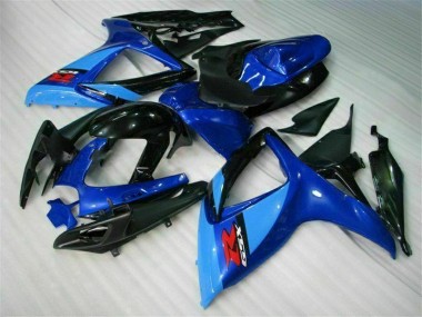 2006-2007 Blau GSXR 600/750 Motorrad Verkleidung Komplett Sets