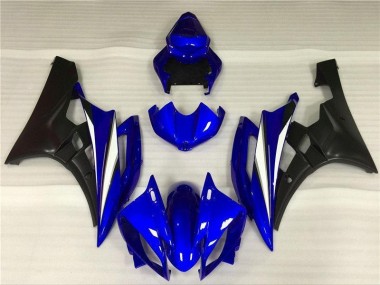 2006-2007 Blau Schwarz YZF R6 Motorrad Vollverkleidung & Plastik