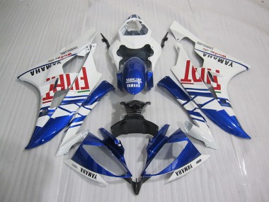 2006-2007 Blau Weiß Fiat YZF R6 Motorrad Verkleidung