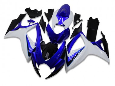 2006-2007 Blau Weiß GSXR 600/750 Motorrad Verkleidung Komplett Sets