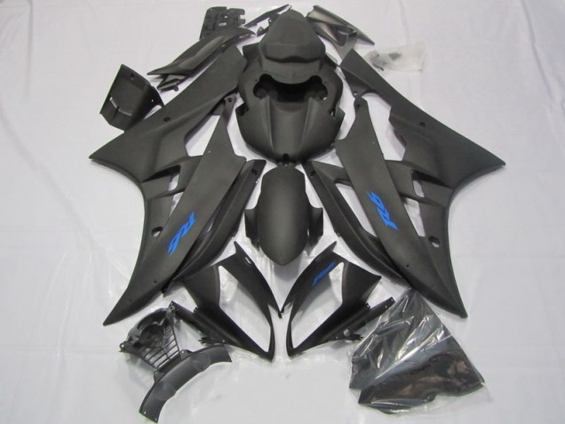 2006-2007 Schwarz Blau Aufkleber YZF R6 Motorrad Verkleidung