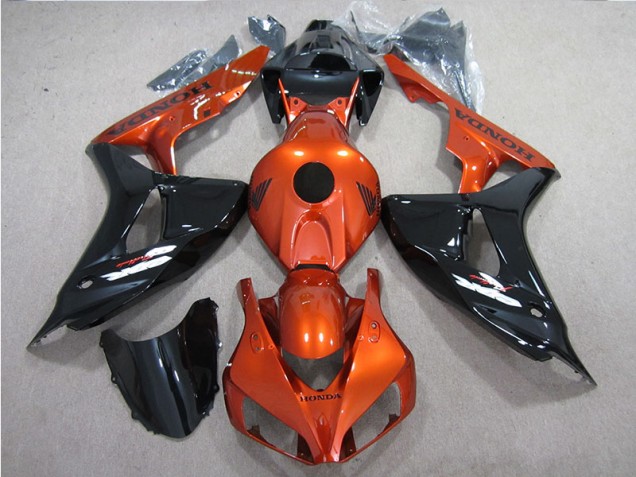 2006-2007 Schwarz Orange CBR1000RR Motorrad Verkleidung