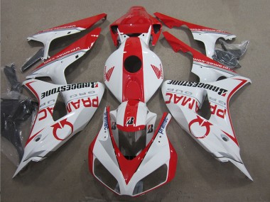 2006-2007 Weiß Rot PRAMAC CBR1000RR Motorrad Verkleidung