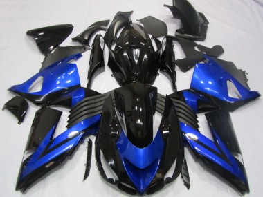 2006-2011 Schwarz Blau ZX14R ZZR1400 Motorrad Verkleidung