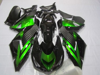 2006-2011 Schwarz Grün ZX14R ZZR1400 Motorrad Verkleidung