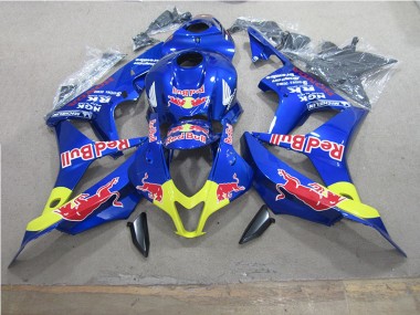 2007-2008 Blau Rot Bull CBR600RR Motorrad Verkleidung